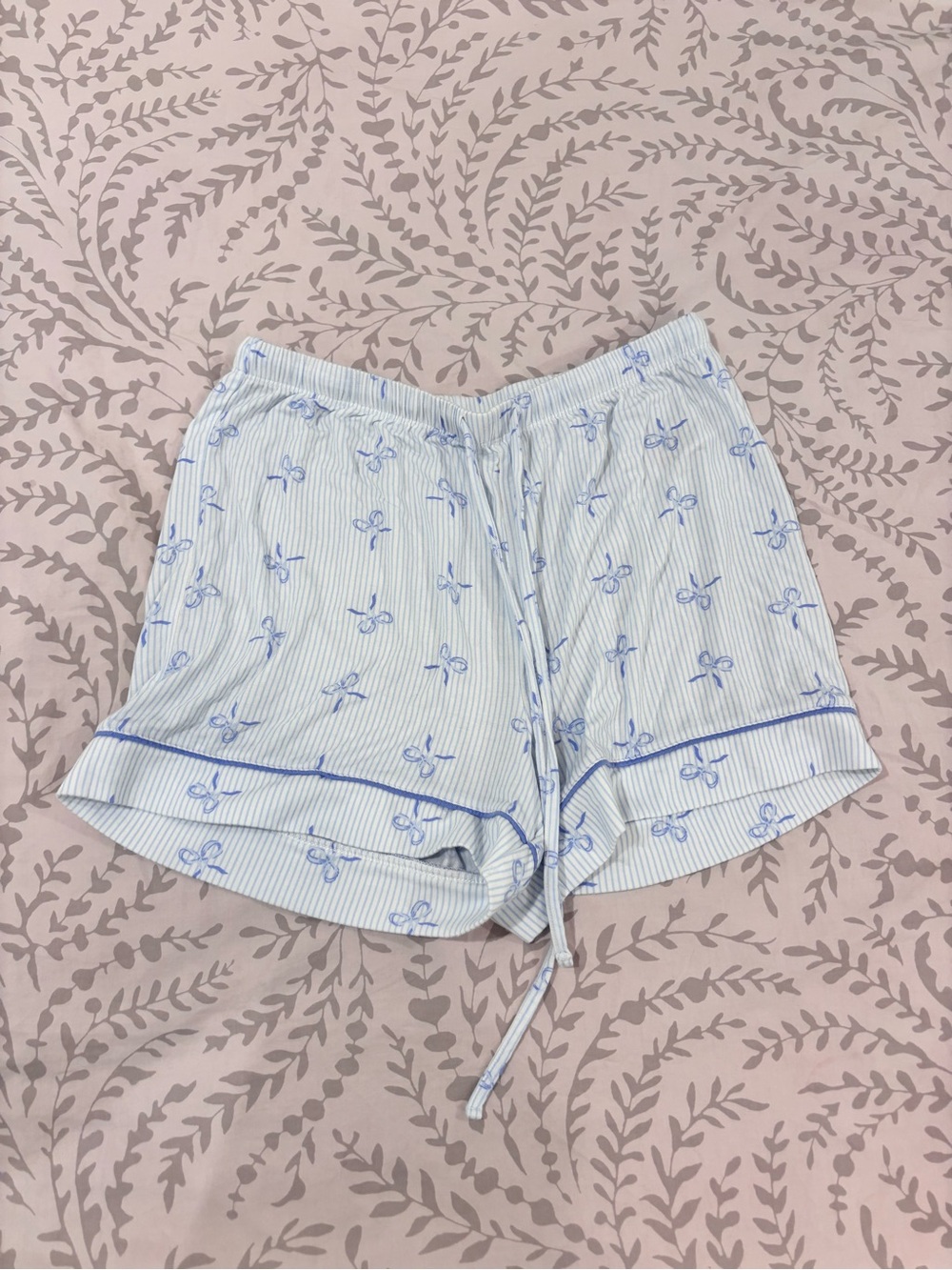 Light Blue Bow Pajama Set - Picture 3 of 4